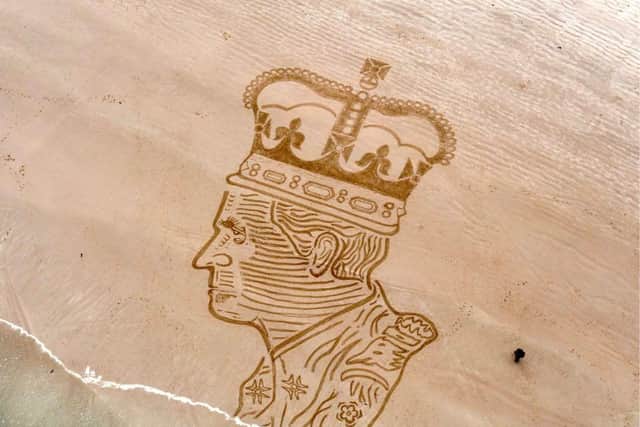 The portrait was inspired by a picture of the King and features at the coast. Picture: Soul2Sand