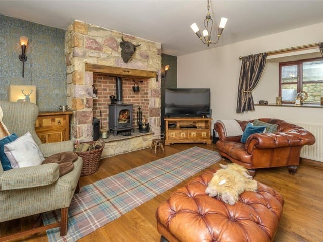Characterful North Northumberland barn home for sale in rural hamlet