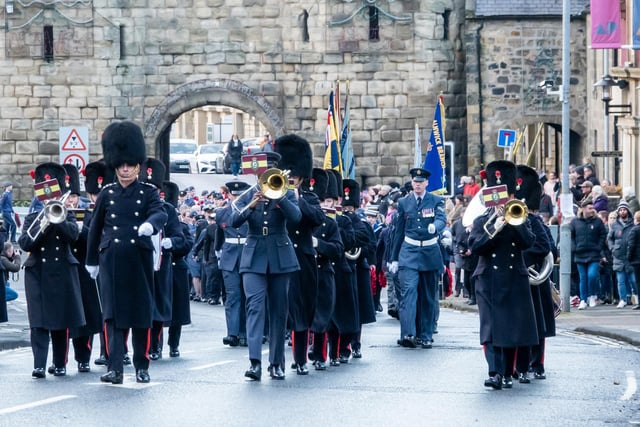 The Band of the Royal Regiment of Fusiliers.