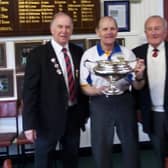 David Wilkinson is presented with the Oubridge Cup.