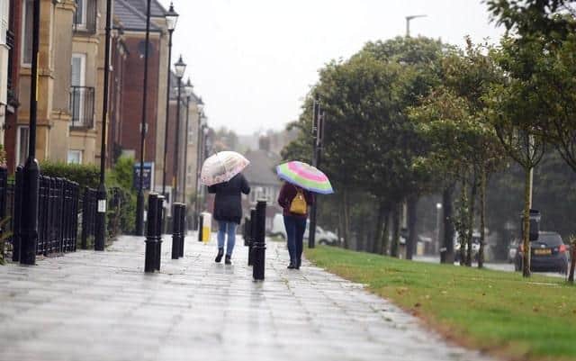 File picture: Spells of heavy rain forecast for Monday and Tuesday