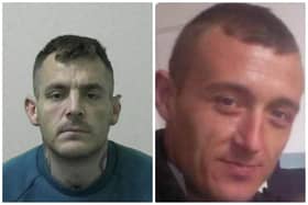 Tony Johnson (left) was found guilty of the murder of Trevor Bishop. (Photo by Northumbria Police)