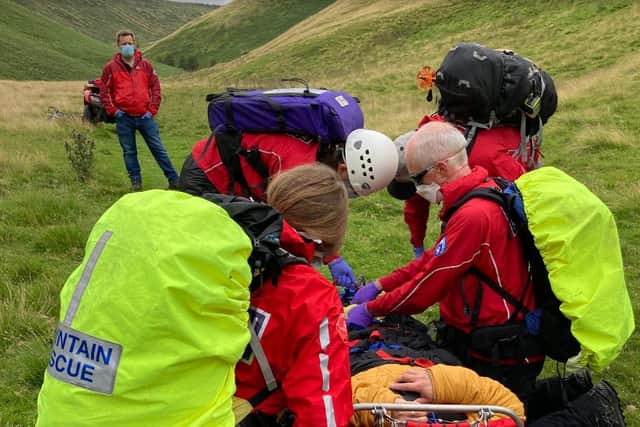 Volunteers from Northumberland National Park and North of Tyne Mountain Rescue Teams went to the man's aid.