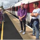 LNER passengers at Chathill.