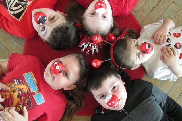 Children from Wooler First School went to school dressed in red and wearing their funny noses in 2017.