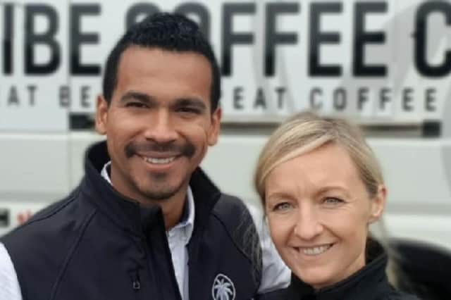 Wilmer and Elle Carcamo, of Caribe Coffee in Morpeth.