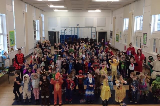 Belford Primary School pupils dressed up for World Book Day.