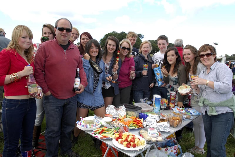 A picnic party at the Jools Holland  2010 concert in the pastures of Alnwick Castle.