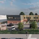 A computer-generated image of the new school in Blyth.