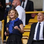 Newcastle United CEO Darren Eales alongside co-owners Amanda Staveley and Mehrdad Ghodoussi (Photo by Eddie Keogh/Getty Images)