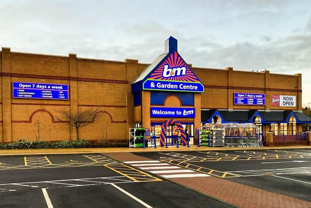 B&M has opened a bigger Cramlington store in a former bingo hall. (Photo by B&M)