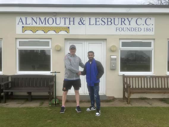 Eknath Kerkar is Alnmouth and Lesbury Cricket Club's new pro. Picture: Alnmouth and Lesbury Cricket Club
