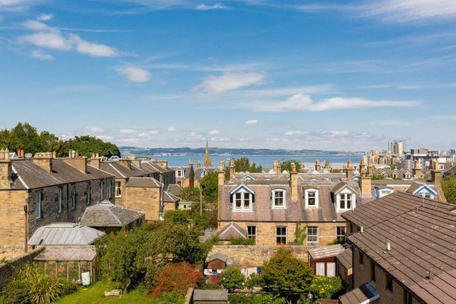 The property offers superb views of the Firth of Forth