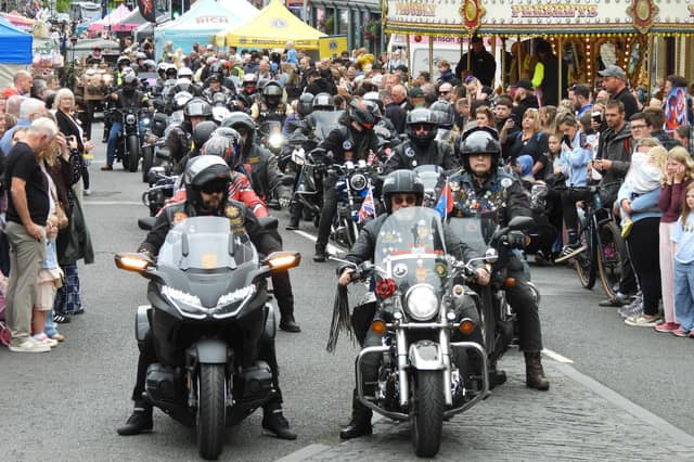 The attractions on Sunday included the spectacular parade. Picture by Anne Hopper.