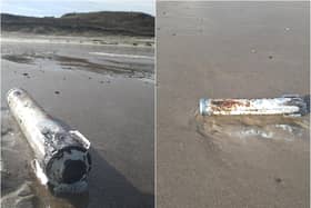 The suspected ordnance was found on Warkworth beach.