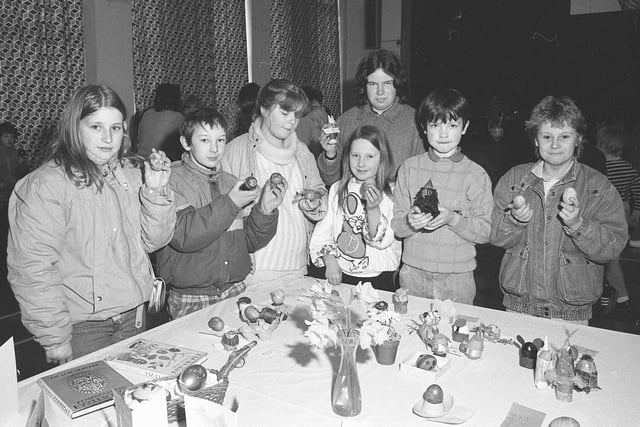 Seahouses Middle School PTA organised an Easter Fair in 1987.