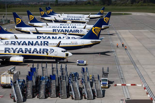 Ryanair have been offering passengers on cancelled flights vouchers rather than a full refund as set out in guidelines from the UK CAA. Photo: Getty Images.