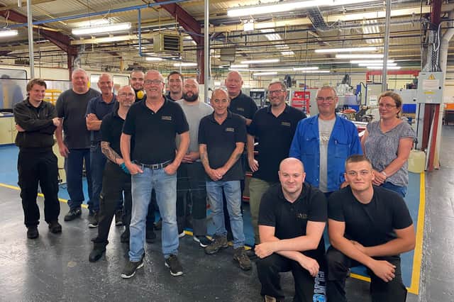 The Hardy's factory team.
