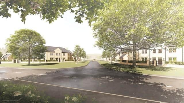 An artist’s impression of the approved development on land north of Fairfields.