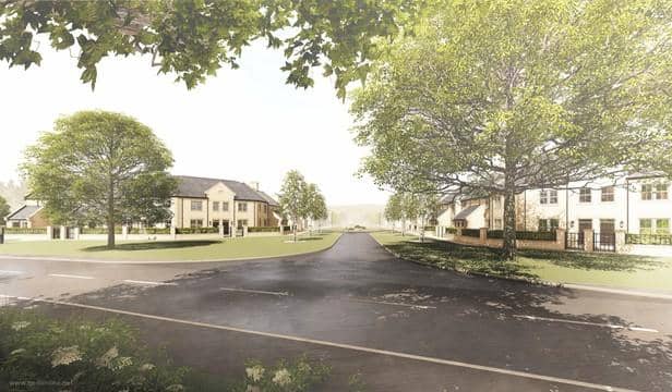 An artist’s impression of the approved development on land north of Fairfields.