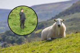 Northumbria Police hope to speak to this man after sheep were attacked by a dog in Bardon Mill.