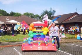The Pride parade held at Tynedale House care home in Blyth.