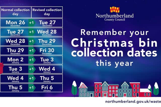 NCC bin collection times 2022