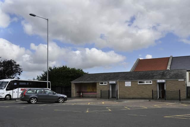 Wooler bus station and public toilets.