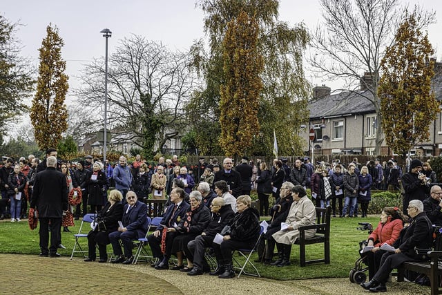 Scores of people - young and old - came together to honour our fallen heroes.
