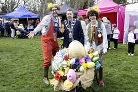 There was a big turnout for the Easter event. (Photo by Blyth Town Council)