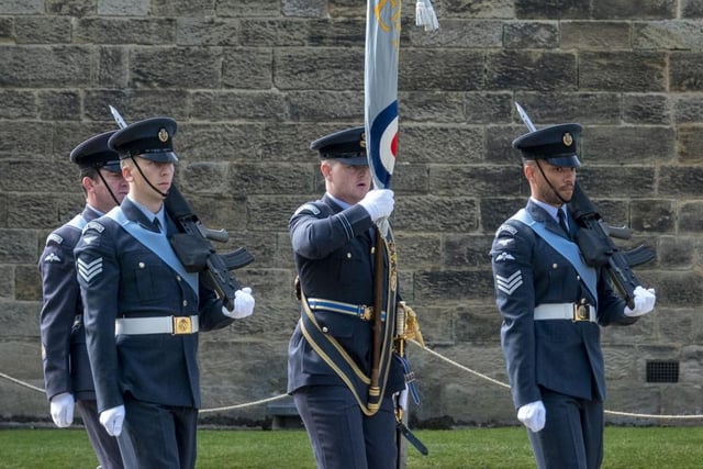 Parade to mark RAF Boulmer squadron reformations.