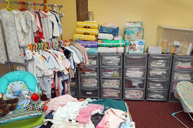 Many different types of essentials will be available to struggling parents including clothing, nappies, toys, and more.