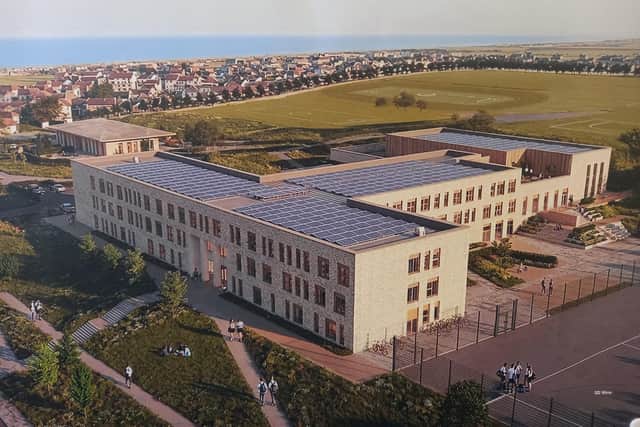 A CGI of how the new Berwick Academy could look.