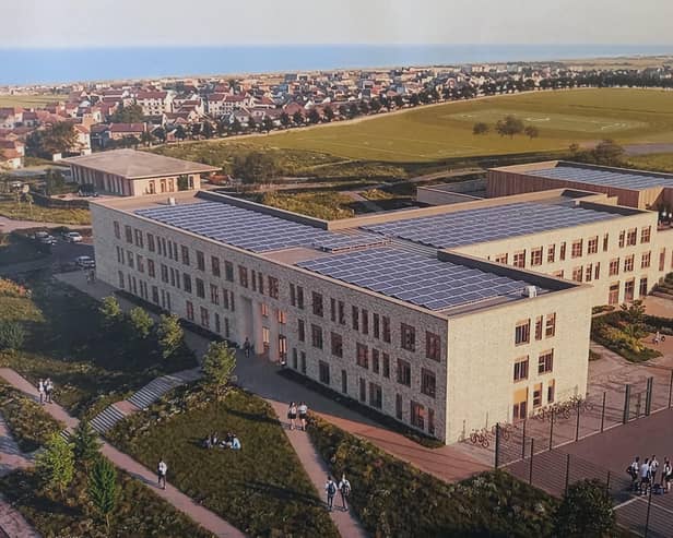 A CGI of how the new Berwick Academy could look.