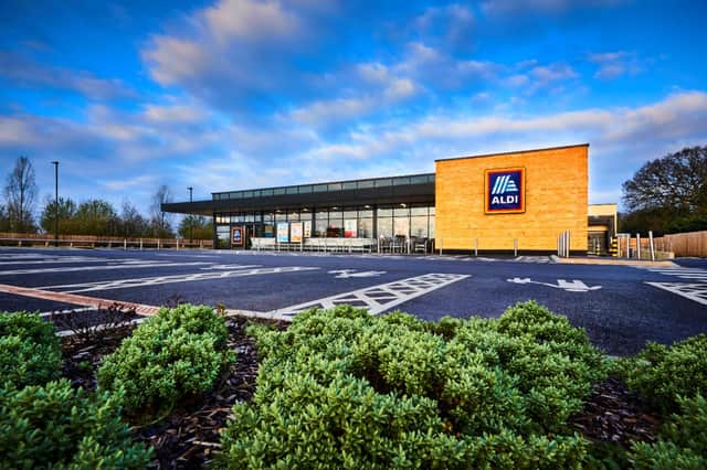 One of the many Aldi stores in the UK.
