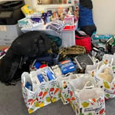 Items dropped off at Hadston House within two hours of a post on social media asking for donations to help Ukraine refugees.