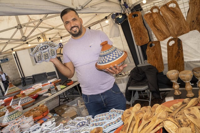 Khalil Youssfi from Lafi Crafts which showcased Tunisian goods.