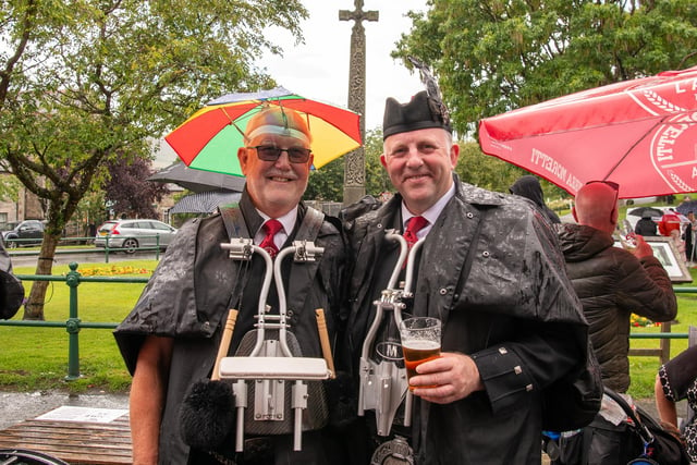 The weather was against them on Saturday, but there were still smiles on faces and pints in hands.