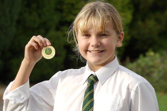 Sophie Wylde, 10, from St Oswald's School in Alnwick, came second in the Longridge Towers Cross Country Competition, which was held at Berwick in November 2004.