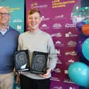 Ryan Parsons MYP, Love Cramlington Young Citizen of the Year and Overall Winner 2026, with David Whitehurst from Cramlington Renewable Energy Developments Ltd, the event sponsor.