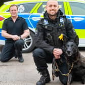 Chief Inspector Ron Charlton with PC Will Driver and PD Mick