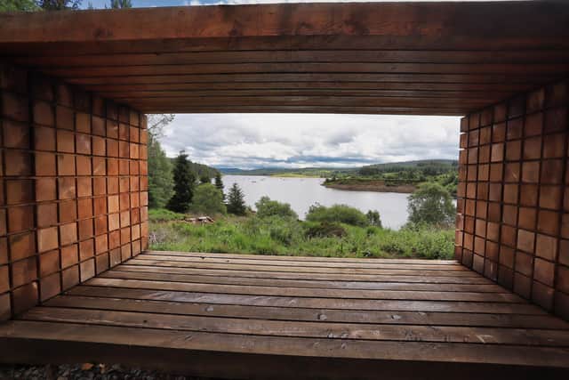 Timelapse, created by sculptor David Rickard, is a new feature on the Lakeside Way at Kielder.