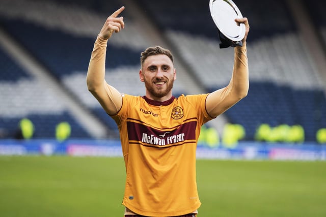 Moult scored twice on his debut against Newport during his one-month loan spell, returning later in the year for a short time. Now with Burton Albion after a successful spell with Motherwell.