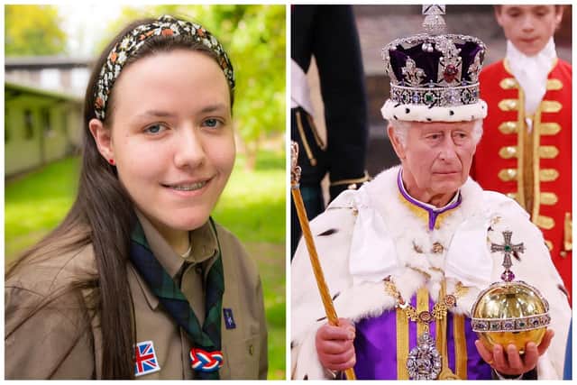 Northumberland explorer scout Amber Dixon was invited to attend the event.