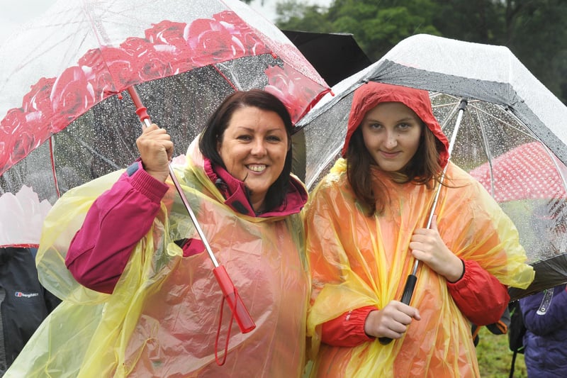It was a soggy wait for Jessie J to perform in the Pastures beneath Alnwick Castle on Saturday, August 25, 2012.