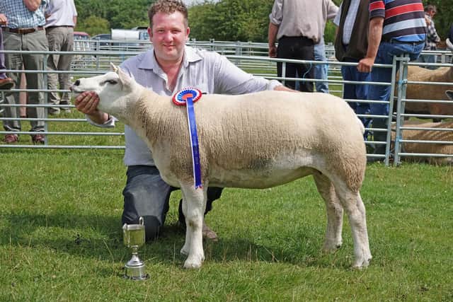 The champion sheep at Powburn Show in 2019 was a Texel Gimmer shown by Chris Beresford of Bolton Village Farm..
Picture by Jane Coltman