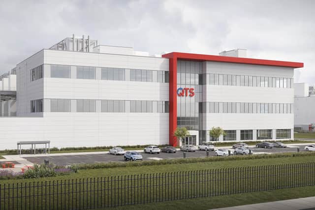 Illustration of how a section of the QTS Cambois Data Centre project will look.