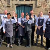 Celebrations for staff at the Lord Crewe in Bamburgh.
