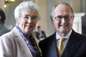 Baroness Diana Maddock with her husband Lord Beith.