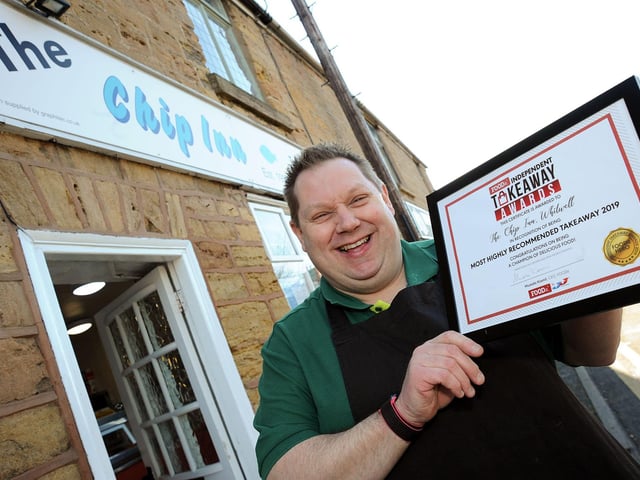 Tim Moncaster of The Chip Inn who has won an Independent Takeaway Award in 2019